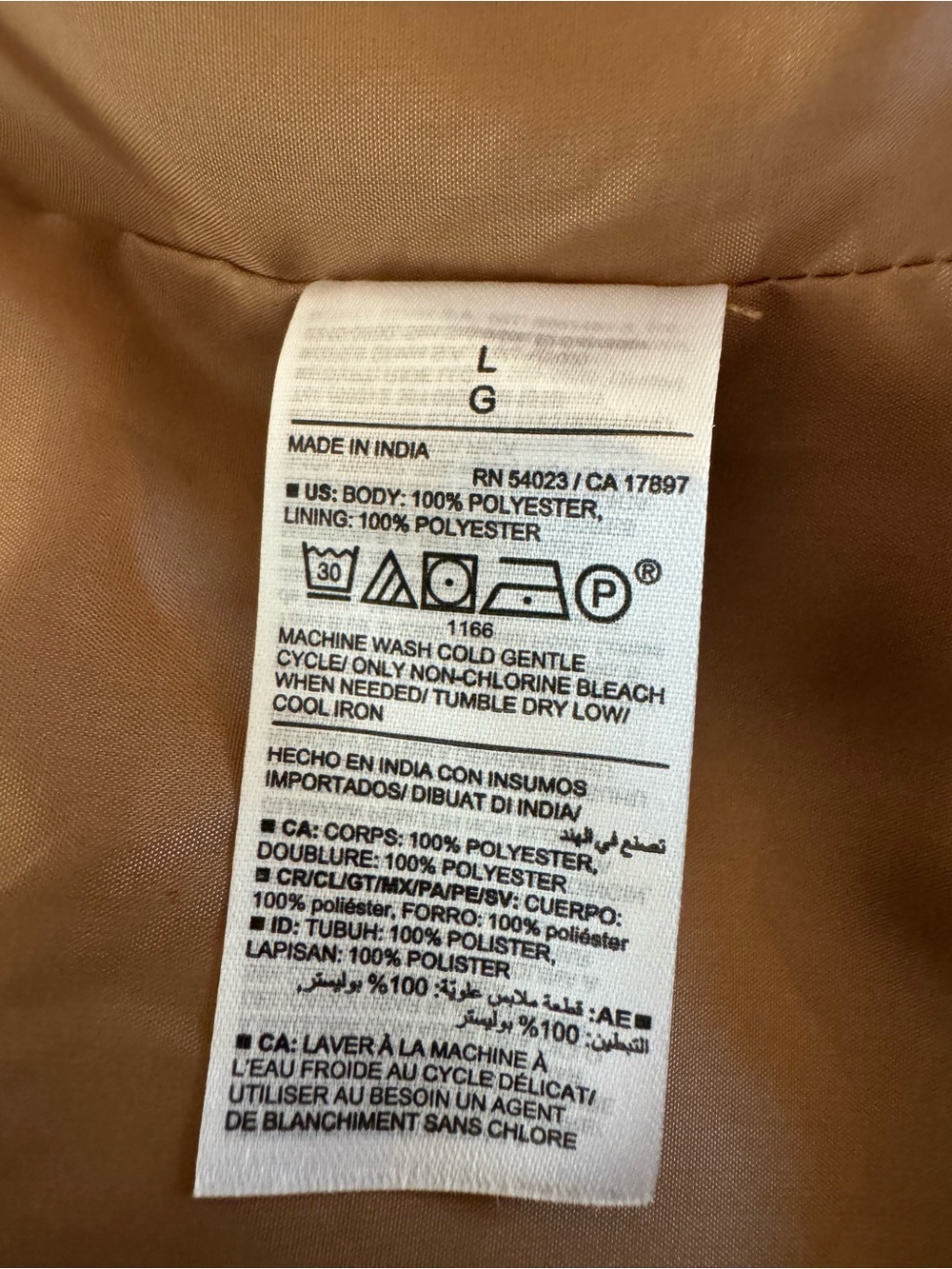 Old Navy Women's Lady Coat Funnel
Acacia Tan Trench Overcoat - Size L. - Picture 9 of 11